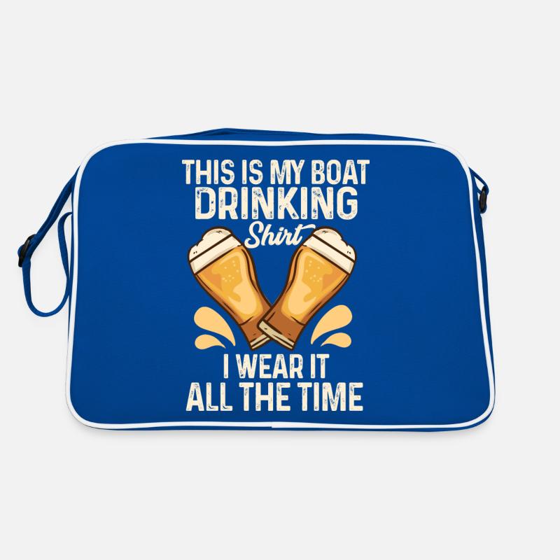 Das ist mein Boot, das ich trinke, ich trage es im Retro Tasche
