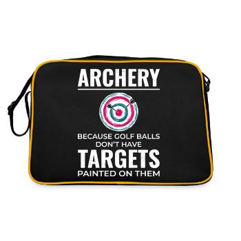 Archery Targets Archer Bullseye Shooting Sport - Retro Bag - black/gold - Back