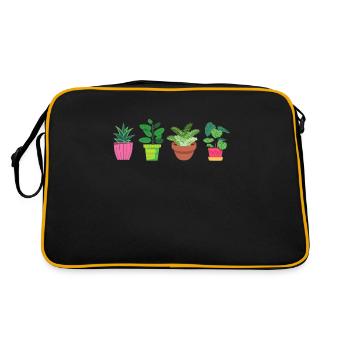 flowers - Retro Bag - black/gold - Back