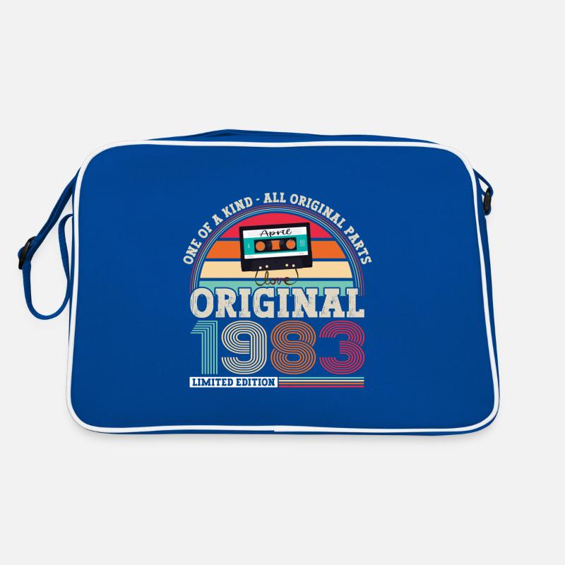Original Avril 1983 40th Birthday Gift Men Sac Retro