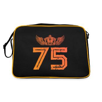75 Number crown - Retro Bag - black/gold - Back