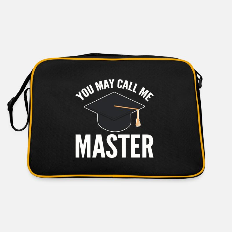Master Studium Abschlussfeier Retro Tasche