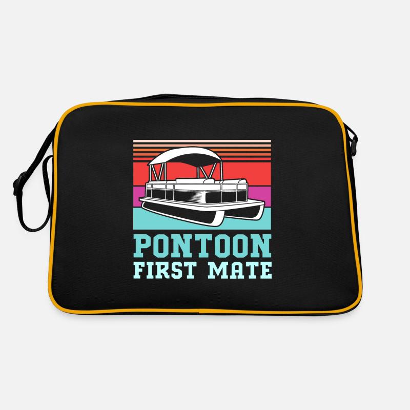 Pontonboot Boot Boote Retro Tasche