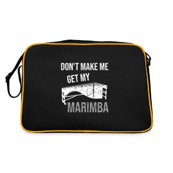 Don't let me get my marimba marimba player - Retro Bag - black/gold - Back