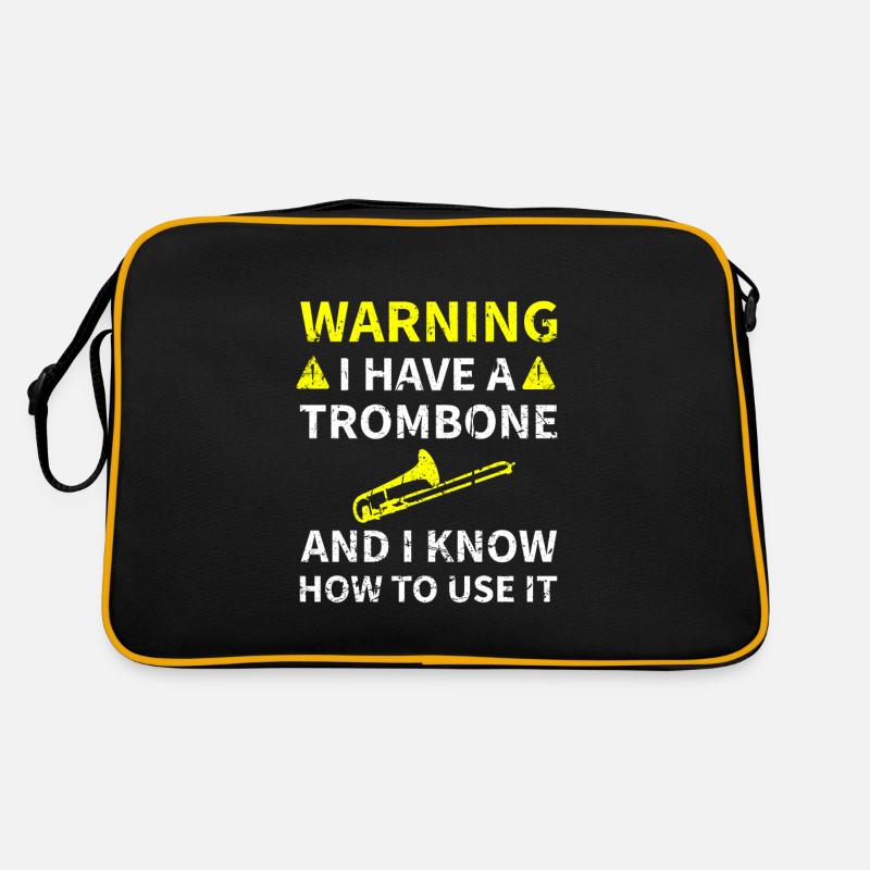 Gift for trombone player | Trombone trombone Retro Bag