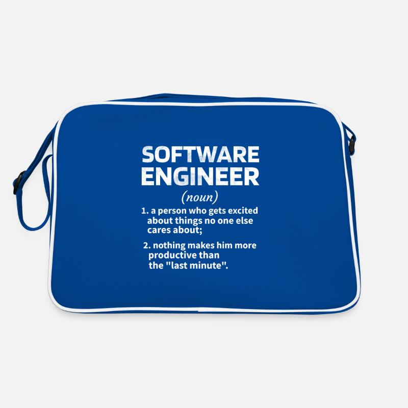 Software Engineer Software Engineer Technician Retro Bag