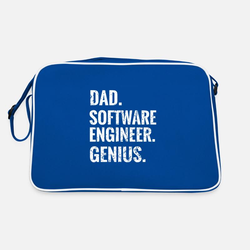 Softwareingenieur Papa Geschenk Software Engineer Retro Tasche