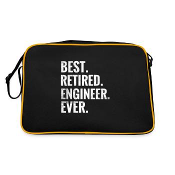 Cadeau de retraite ingénieur retraite drôle - Sac Retro - noir/or - Dos