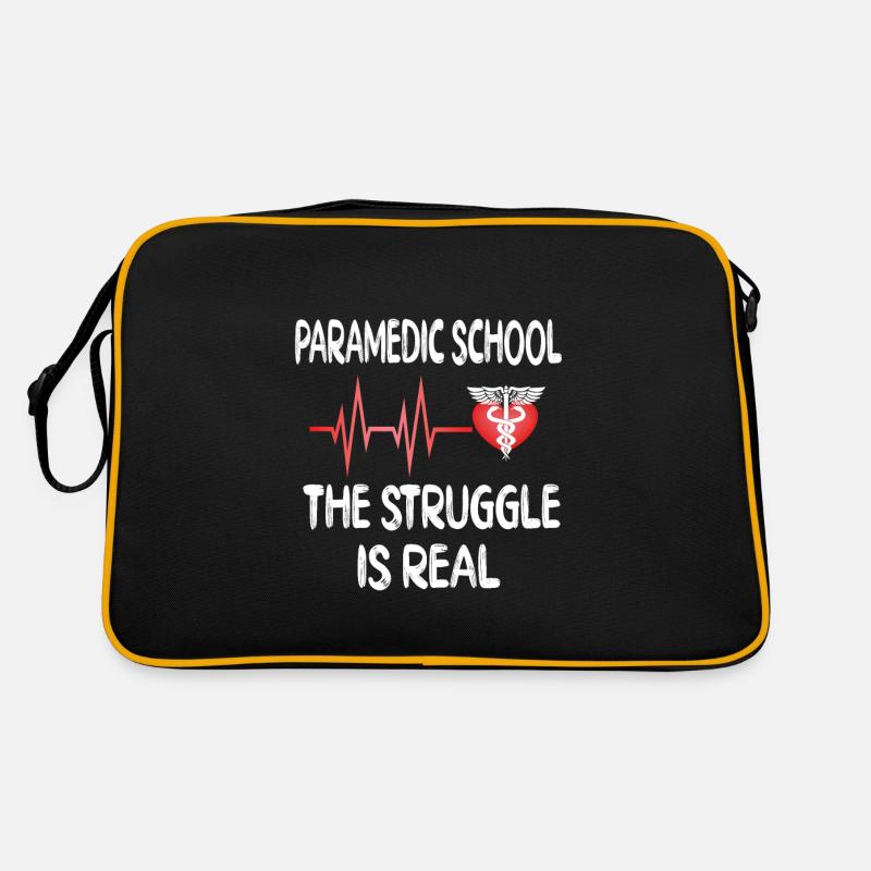Emergency Paramedics In Training Rescue Paramedics Retro Bag