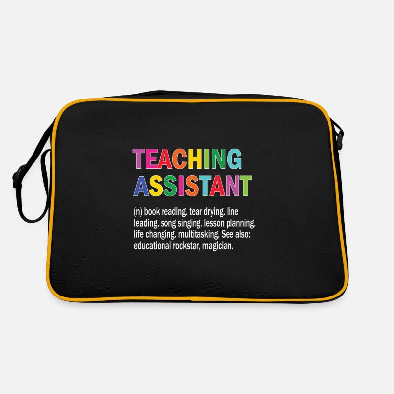 Teaching assistant Assistant Teacher Pedagogical assistant Retro Bag