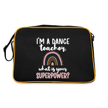 Professeur de danse Reconnaissance Professeur de danse Cours de danse - Sac Retro - noir/or - Dos