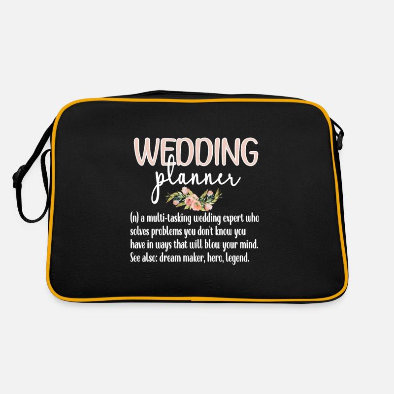 Hochzeitsplaner Eventmanager Ehe Wedding Planner Retro Tasche