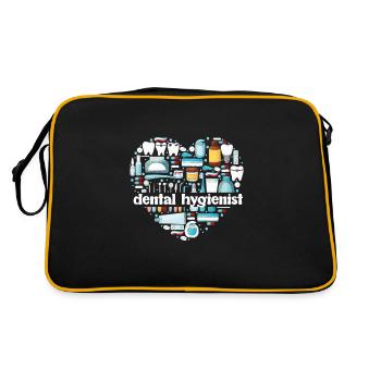 Dental hygienists Dental hygienists Oral hygiene - Retro Bag - black/gold - Back