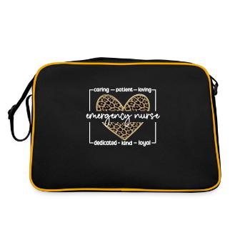 Nurse Emergency Room Emergency Nurse - Retro Bag - black/gold - Back