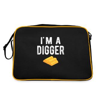 Gold Panning Gold Panner Gold Prospector Gold Prospector - Retro Bag - black/gold - Back