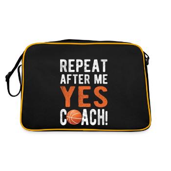 Basketball Coach Basketball Coach Basketball Team - Retro Bag - black/gold - Back