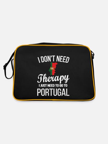 Portugais Portugal Origine Drapeau portugais - Sac Retro - noir/or - Dos