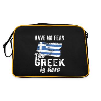 Grèce Grecque Origine Drapeau grec - Sac Retro - noir/or - Dos
