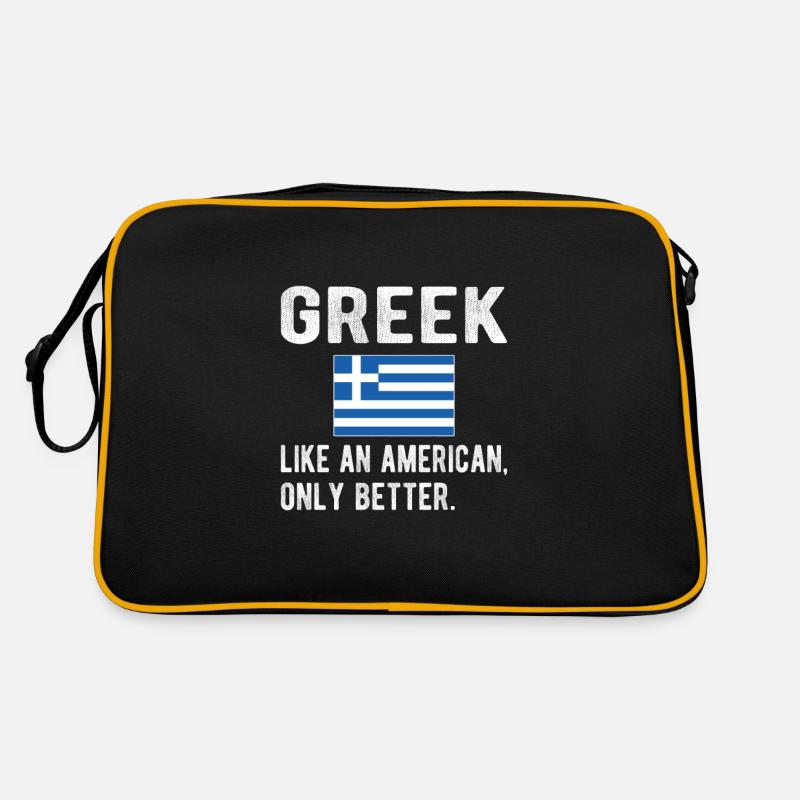 Greek Greece Flag Greek origin Retro Bag