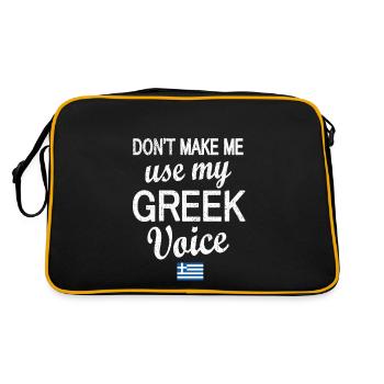 Grèce Grèce Drapeau Racines grecques - Sac Retro - noir/or - Dos