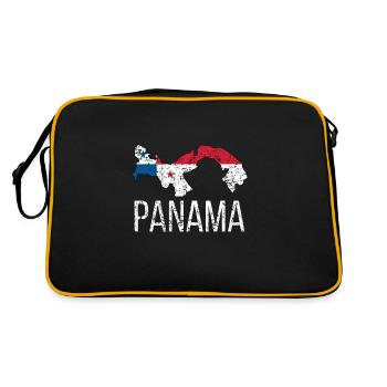 Panama Panama Origin Panamanian flag - Retro Bag - black/gold - Back