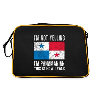 Panama Panama Origin Panamanian flag - Retro Bag - black/gold - Back