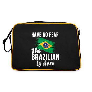 Brésil Brésil Drapeau brésilien - Sac Retro - noir/or - Dos