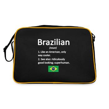 Brésil Brésil Racines brésiliennes - Sac Retro - noir/or - Dos