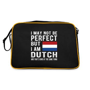 Néerlandais Pays-Bas Origine néerlandaise - Sac Retro - noir/or - Dos