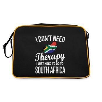 Afrique du Sud Drapeau Afrique du Sud Origine Afrique du Sud - Sac Retro - noir/or - Dos