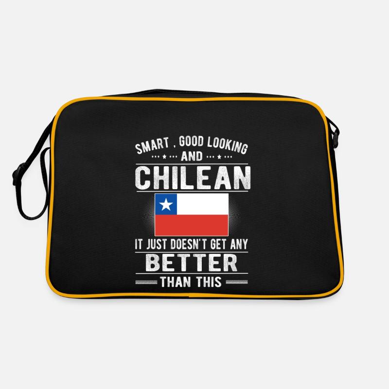 Stolzer Chilene Chile Flagge Chilenische Herkunft Retro Tasche