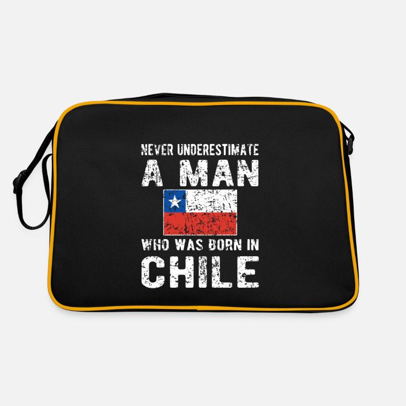 Stolzer Chilene Chile Herkunft Chilenische Flagge Retro Tasche