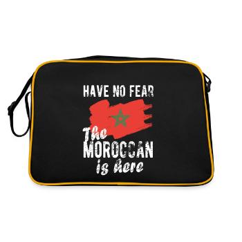 Maroc Maroc Origine drapeau marocain - Sac Retro - noir/or - Dos