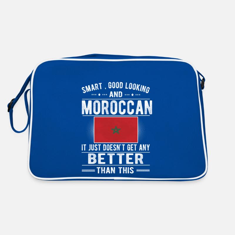 Moroccan Morocco Flag Moroccan origin Retro Bag