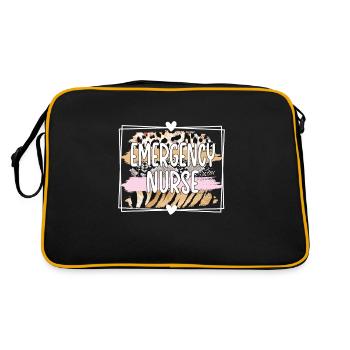 Nurse Emergency Room Emergency Nurse - Retro Bag - black/gold - Back