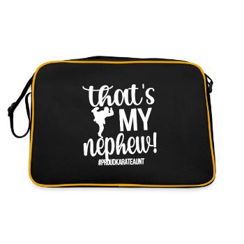 Meilleur cadeau de tante de karaté Tante fière de karaté - Sac Retro - noir/or - Dos