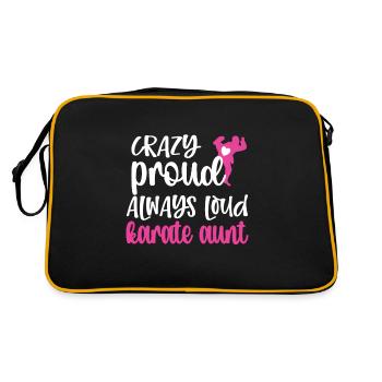 Meilleur cadeau de tante de karaté Tante fière de karaté - Sac Retro - noir/or - Dos