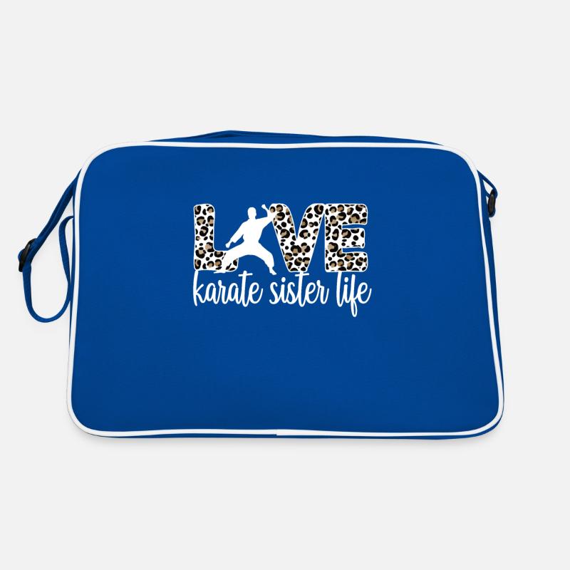 Karate Schwester Leben Karate Schwester Geschenk Retro Tasche