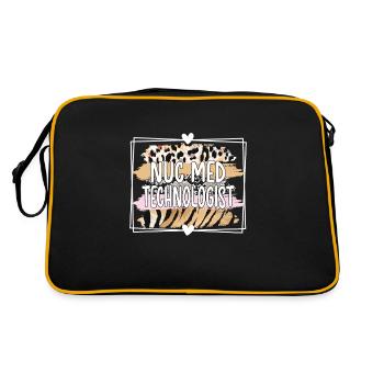 Medical Radiology Technologist Nuclear Medicine - Retro Bag - black/gold - Back