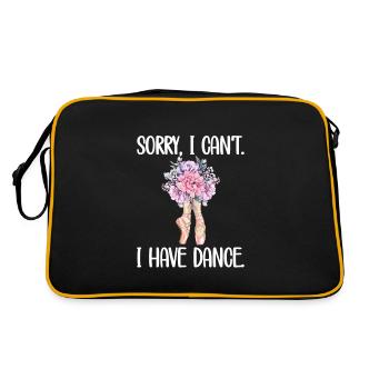 Ballet Dancer Gift Ballerina Ballet Dancer - Retro Bag - black/gold - Back