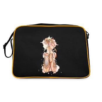 Cadeau de danseuse de ballet ballerine danseuse de ballet - Sac Retro - noir/or - Dos