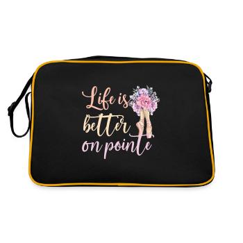 danseuse de ballet ballerine ballet danse ballerine - Sac Retro - noir/or - Dos