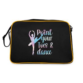 danseuse de ballet ballerine ballet danse ballerine - Sac Retro - noir/or - Dos