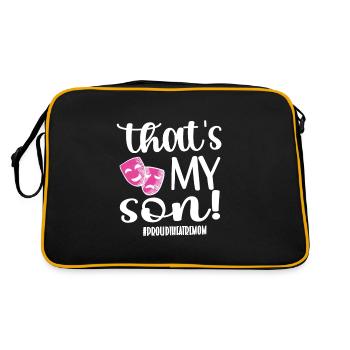 Maman de théâtre La maman d'un acteur de théâtre - Sac Retro - noir/or - Dos