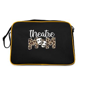 Fière maman de théâtre Acteur de théâtre maman - Sac Retro - noir/or - Dos