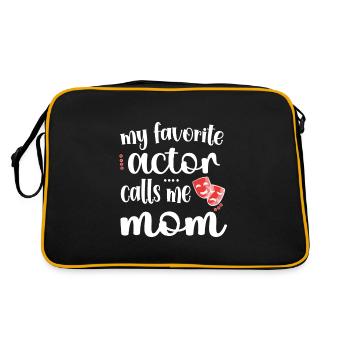 Théâtre Maman d’une Mère Actrice de Théâtre - Sac Retro - noir/or - Dos