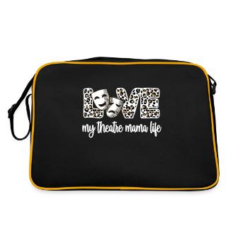 Théâtre Maman Fière Théâtre Acteurs Mère - Sac Retro - noir/or - Dos