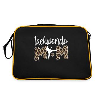 Taekwondo Maman Taekwondo Mère Taekwondo Fighter - Sac Retro - noir/or - Dos