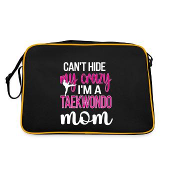 Taekwondo Maman Fière Taekwondo Mère Cadeau - Sac Retro - noir/or - Dos