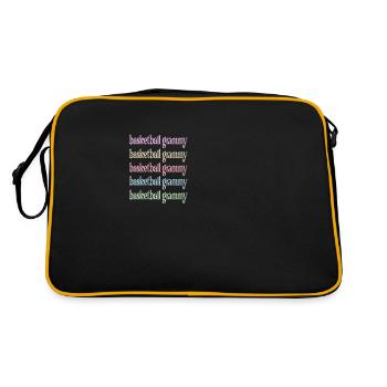 Grammy Grandma By Basketball Player Basketball Grammy - Retro Bag - black/gold - Back